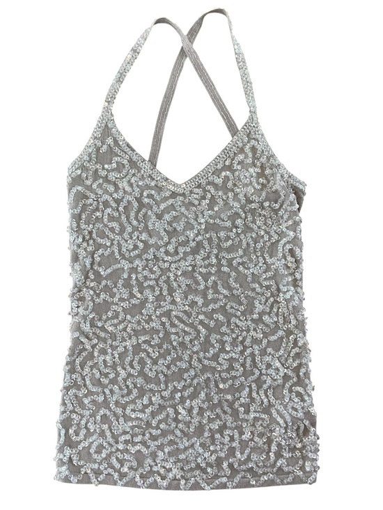 Smart Set Tops - Y2K Vintage Smart Set Sequins Super Stretchy Tank Top Women’s Medium
